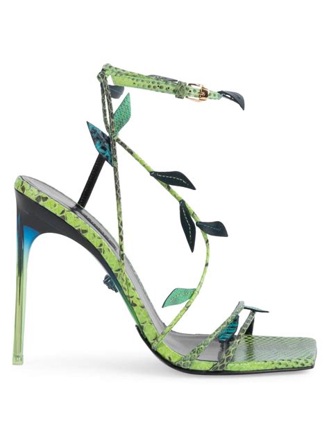 versace heels leaves|Versace platform heels.